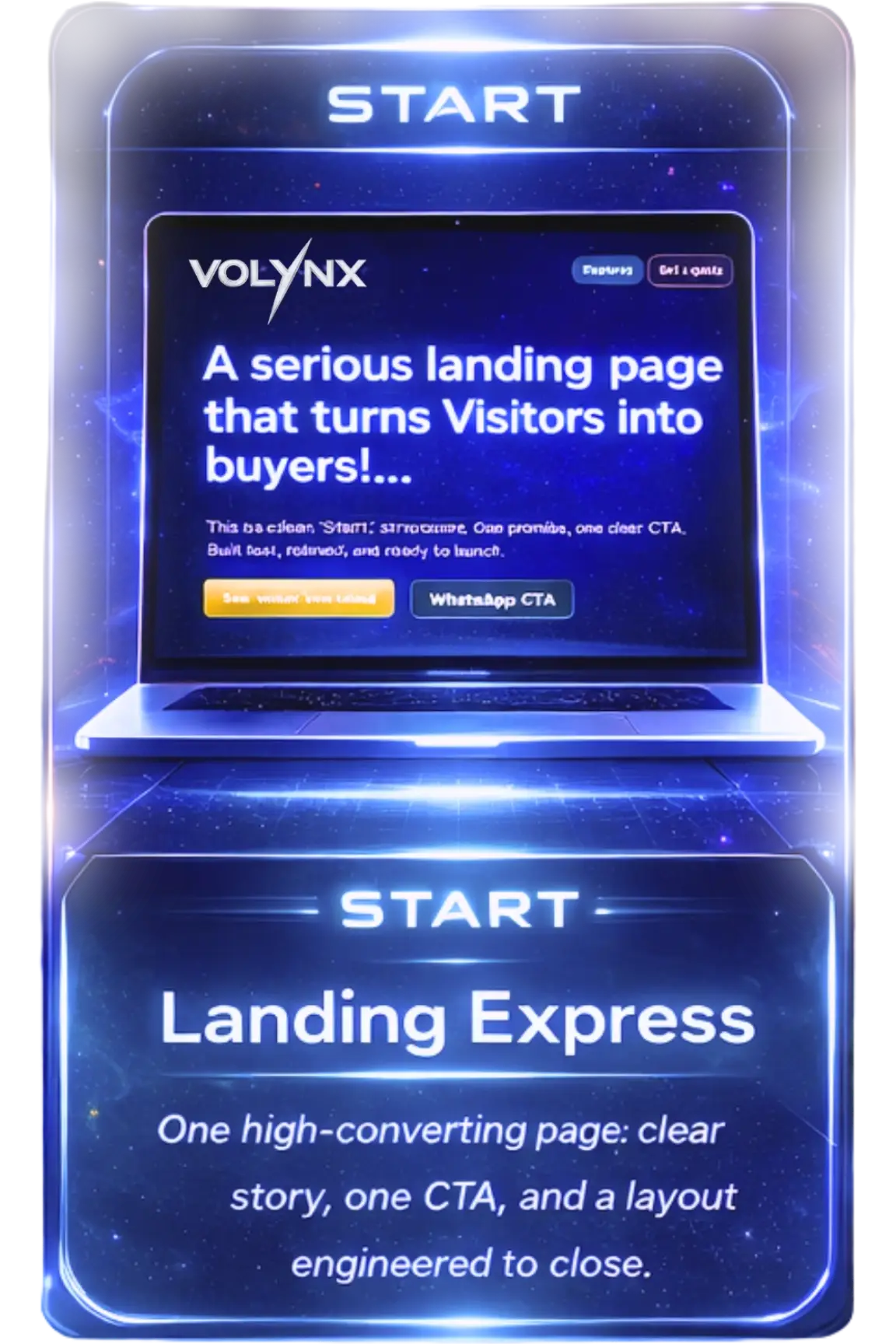 Landing Express mockup